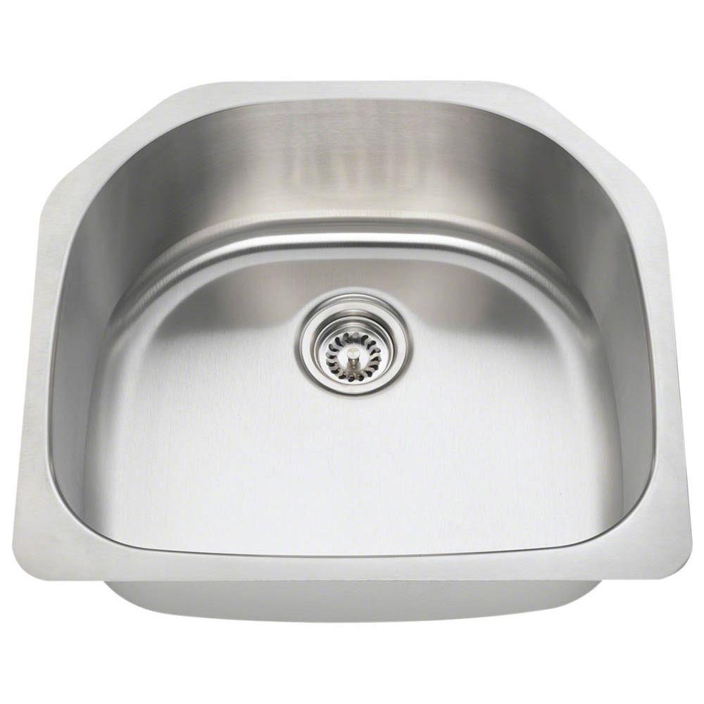 Polaris Sinks Undermount Stainless Steel 20 In Single Bowl