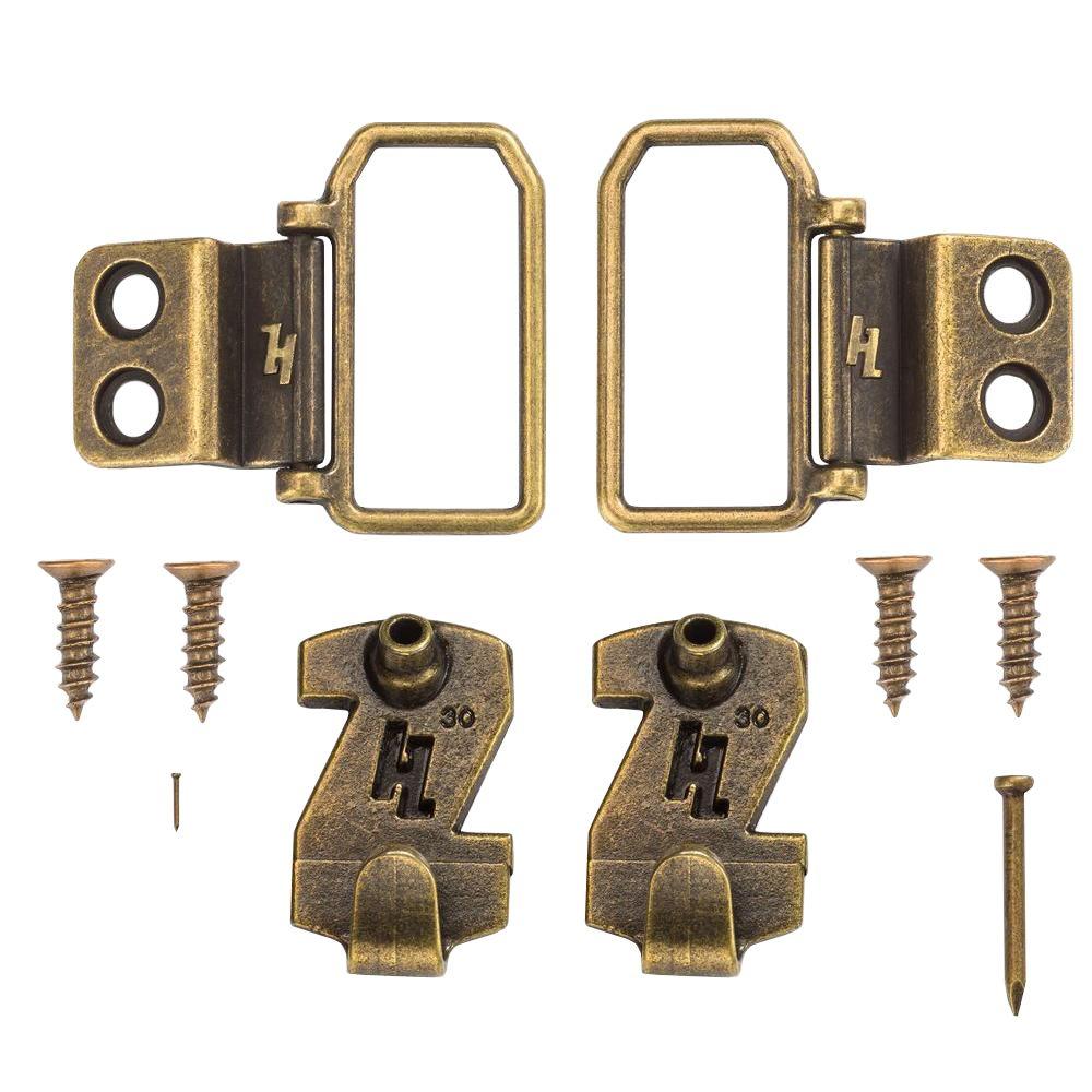 HangZ 30 lb. 2 Hole D Ring Canvas Flat Mount Hanger Kit11031 The Home Depot