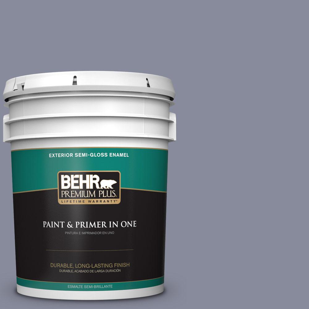 Behr Premium Plus 5 Gal 500b 4 Gem Turquoise Semi Gloss Enamel Exterior Paint 540005 The