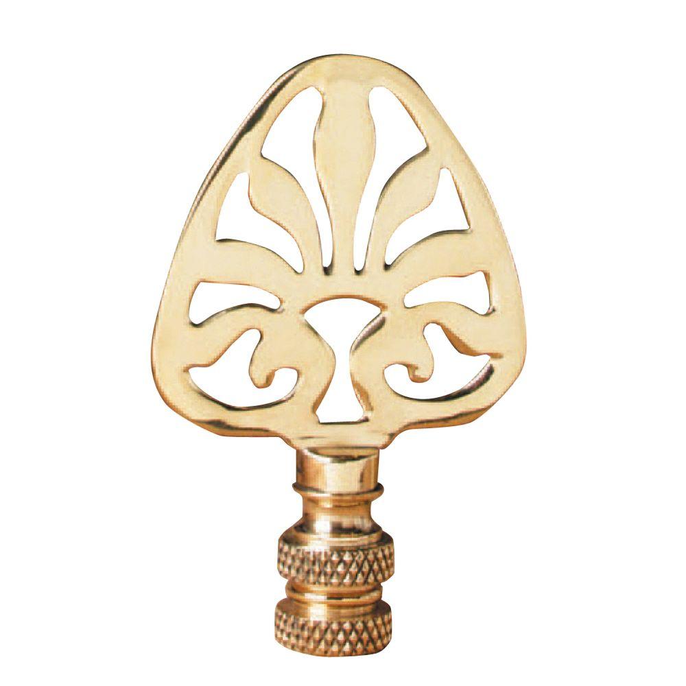 Lamp Finials Lamps The Home Depot Brass Ideogram Lamp Finial