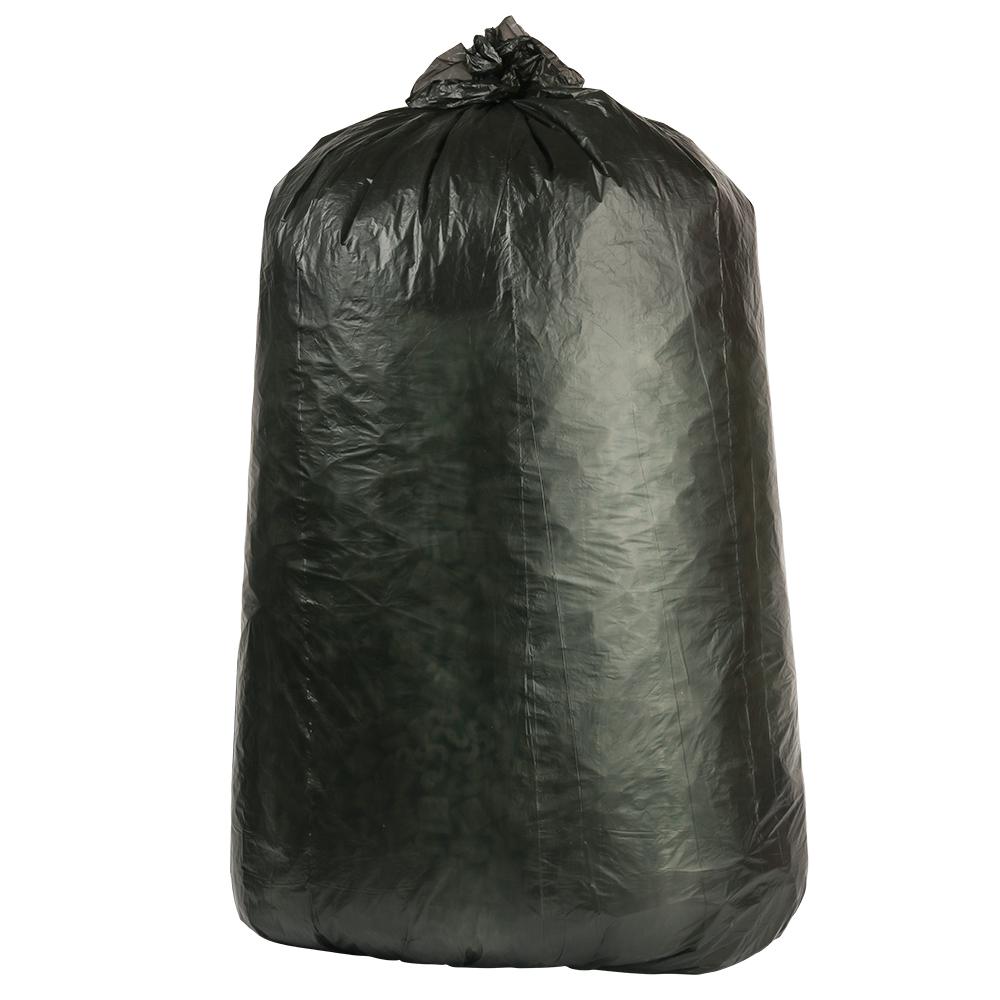 Plasticplace 32 33 Gal Black High Density Trash Bags Case Of 250 Black High Density Trash Bags Case Of 250