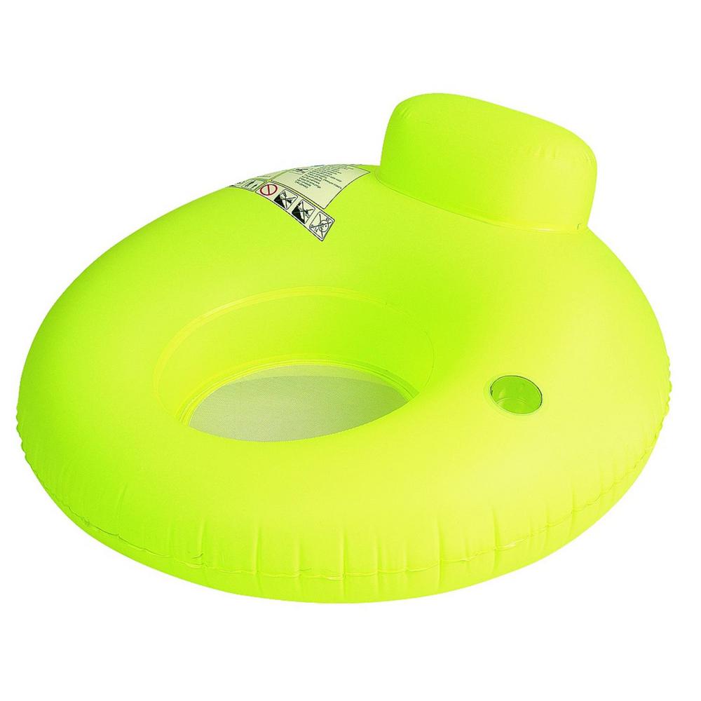 Pool Central 42 in. Green and Black Kiwi Inflatable Inner Tube Float