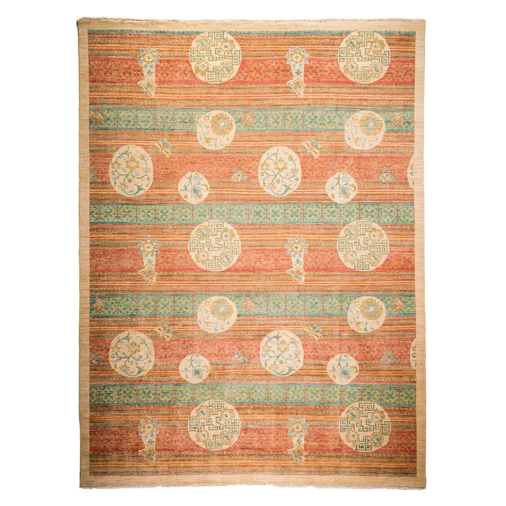 Darya Rugs Arts Peach 9 ft. x 12 ft. Indoor Area RugM1746126 The