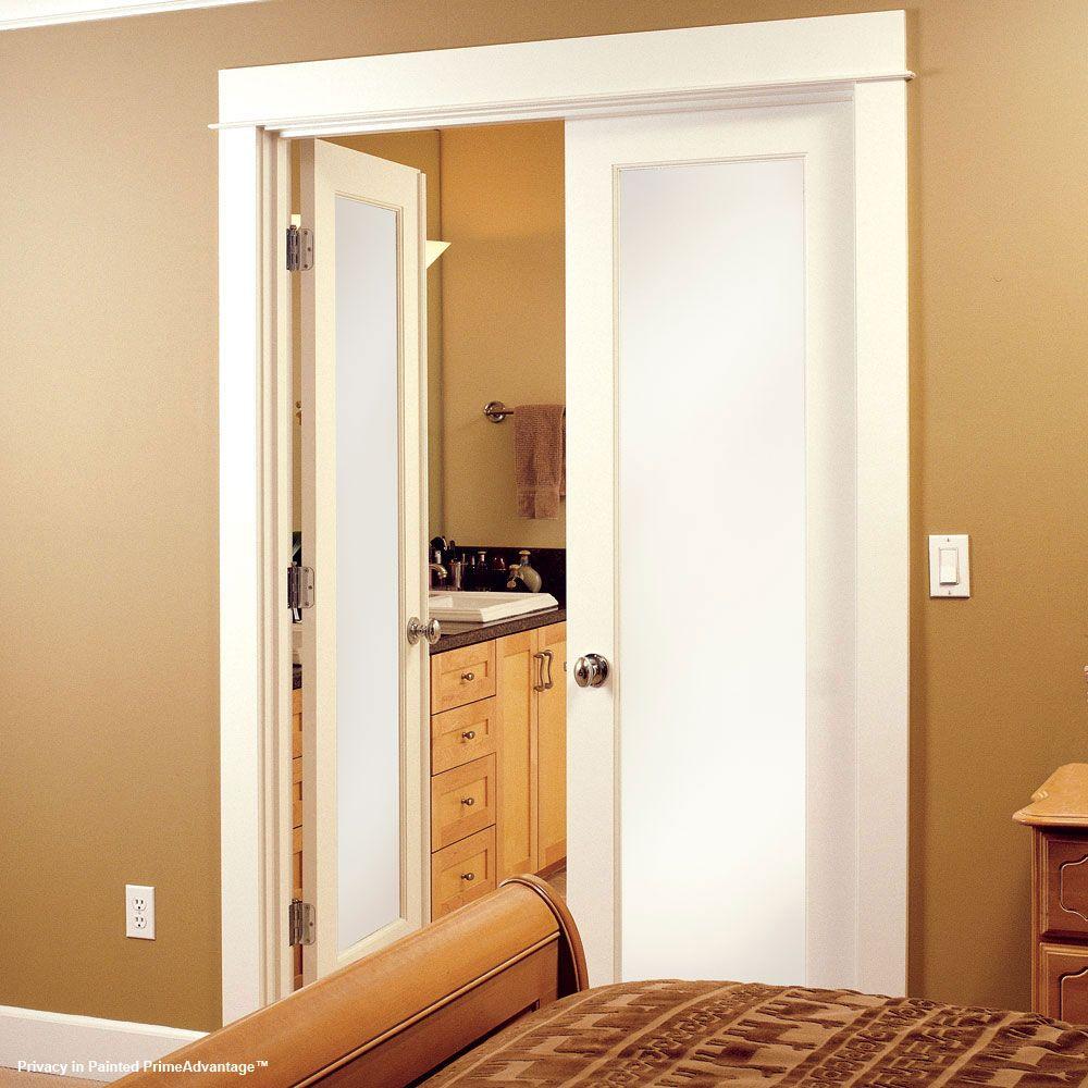 Feather River Doors 32 In X 80 In Privacy Smooth 1 Lite Primed Mdf Interior Door Slab
