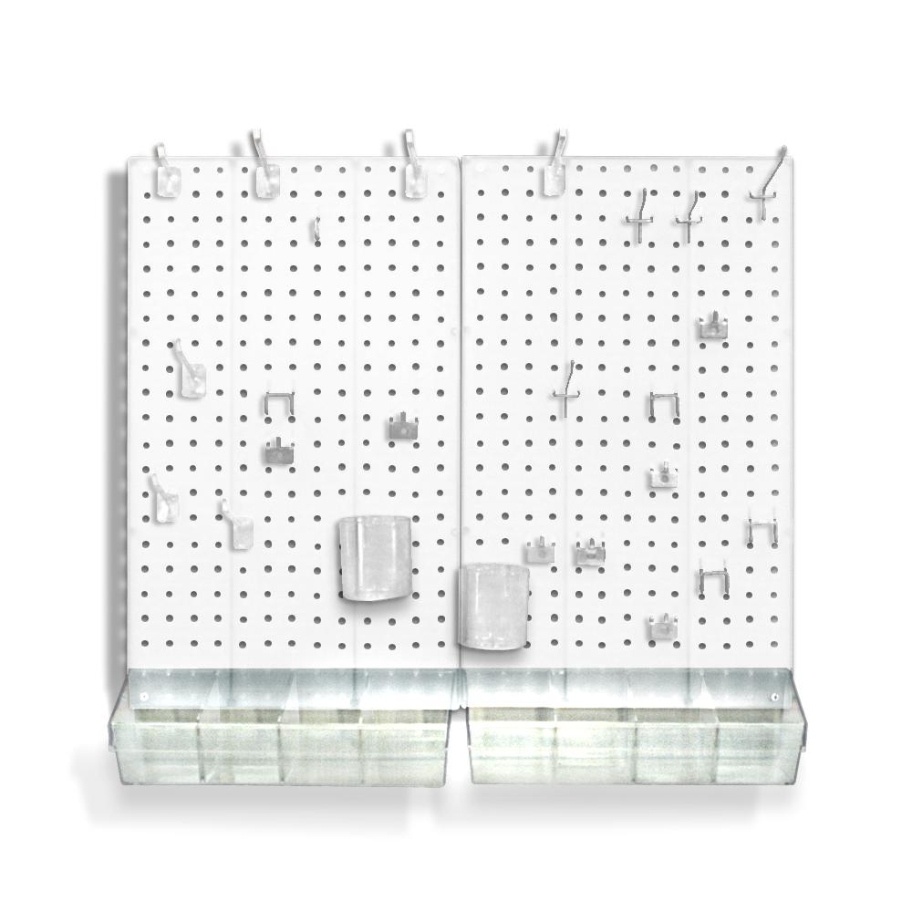 Azar Displays 22 in. H x 27 in. W x .125 D Acrylic Pegboard Kit (70