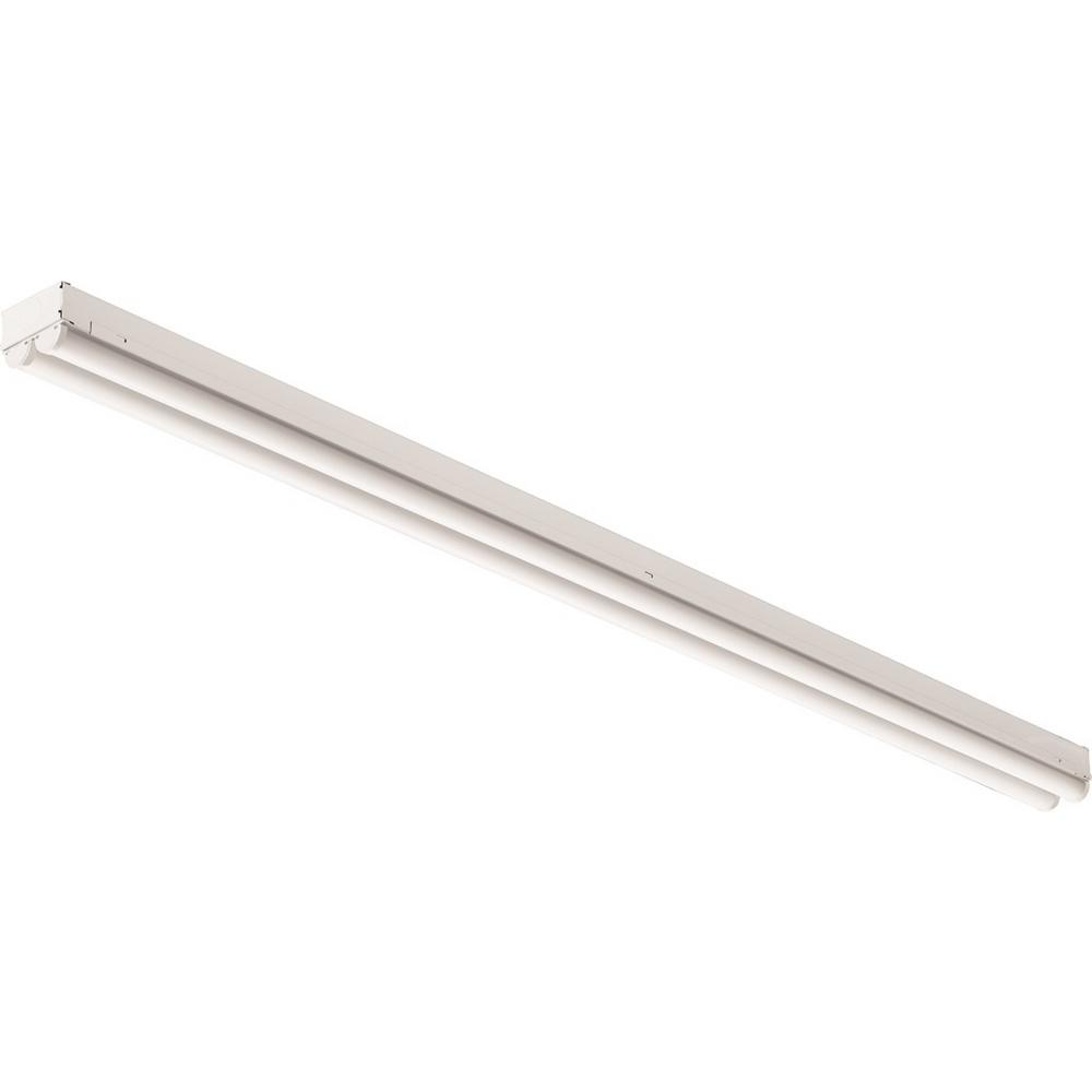 Envirolite 8 Ft 4 Light White Industrial Led Strip With 4 Light White Industrial Led Strip With T8 5000k S St704t1850 The Home Depot