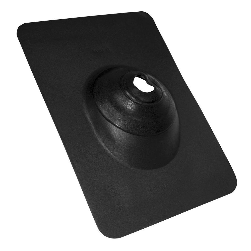 Oatey No-Calk 1 In. To 3 In. Aluminum Black Roof Flashing-12943 - The ...