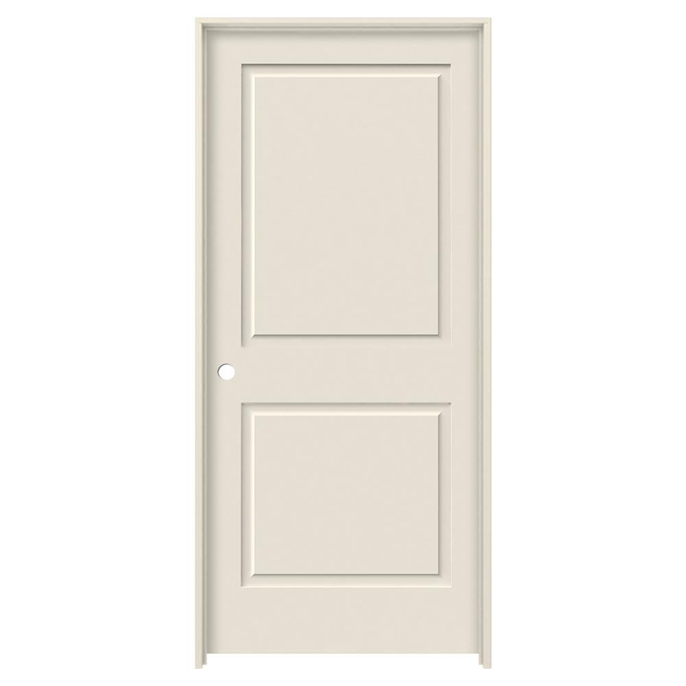 Jeld Wen 24 In X 80 In Primed Right Hand C2020 2 Panel Square Top Premium Composite Single Prehung Interior Door