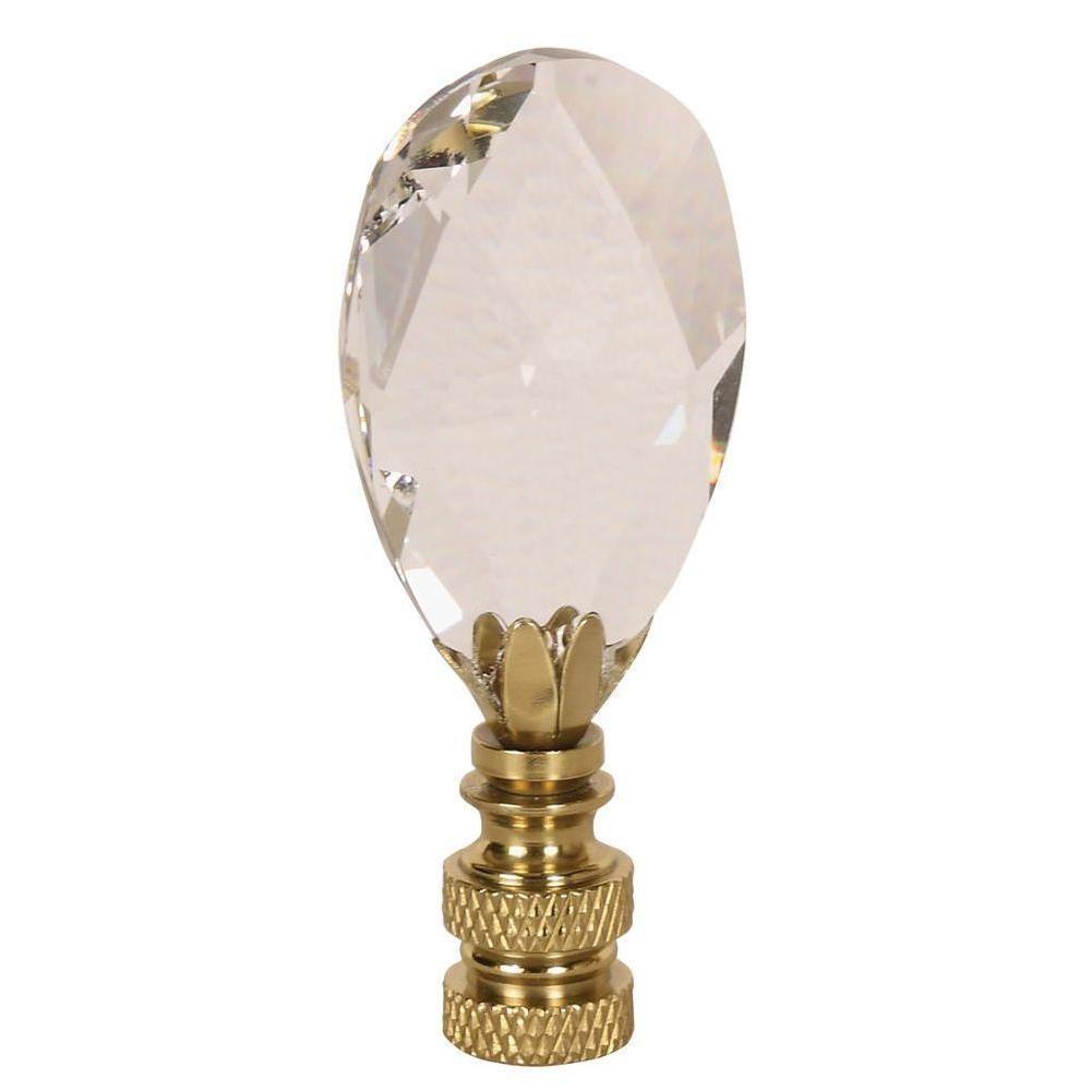 Mario Industries Tear Drop Shape Crystal Lamp FinialC1 The Home Depot