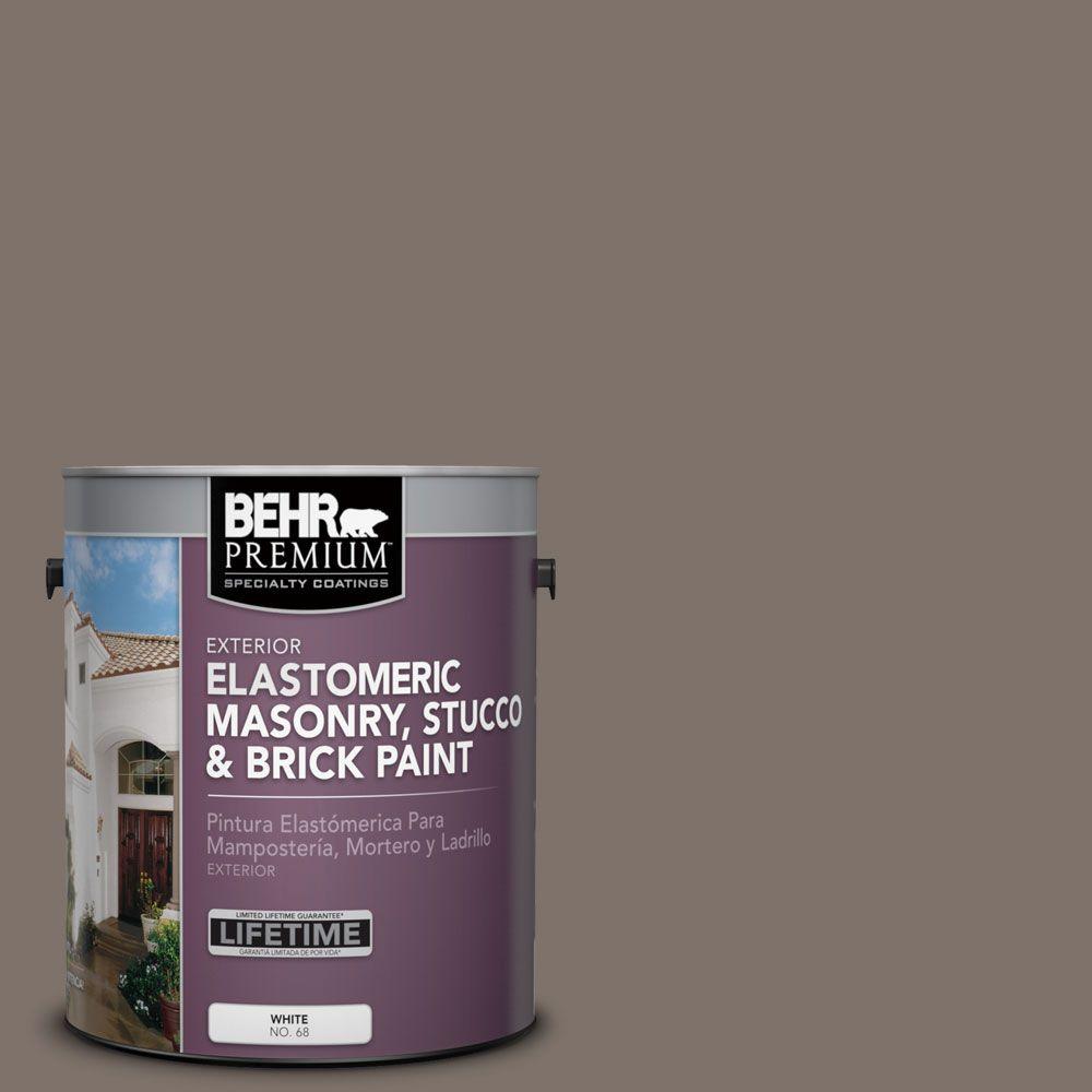 Behr Premium 1 Gal Ms 86 Dusty Brown Elastomeric Masonry Stucco Ms 86 Dusty Brown Elastomeric Masonry Stucco And Brick Exterior Paint