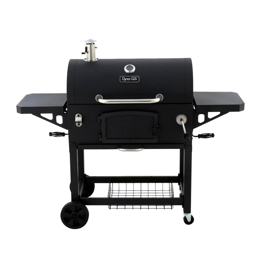 Kitchenaid Cart Style Charcoal Grill In Black With Foldable Side Premium Charcoal Grill In Black