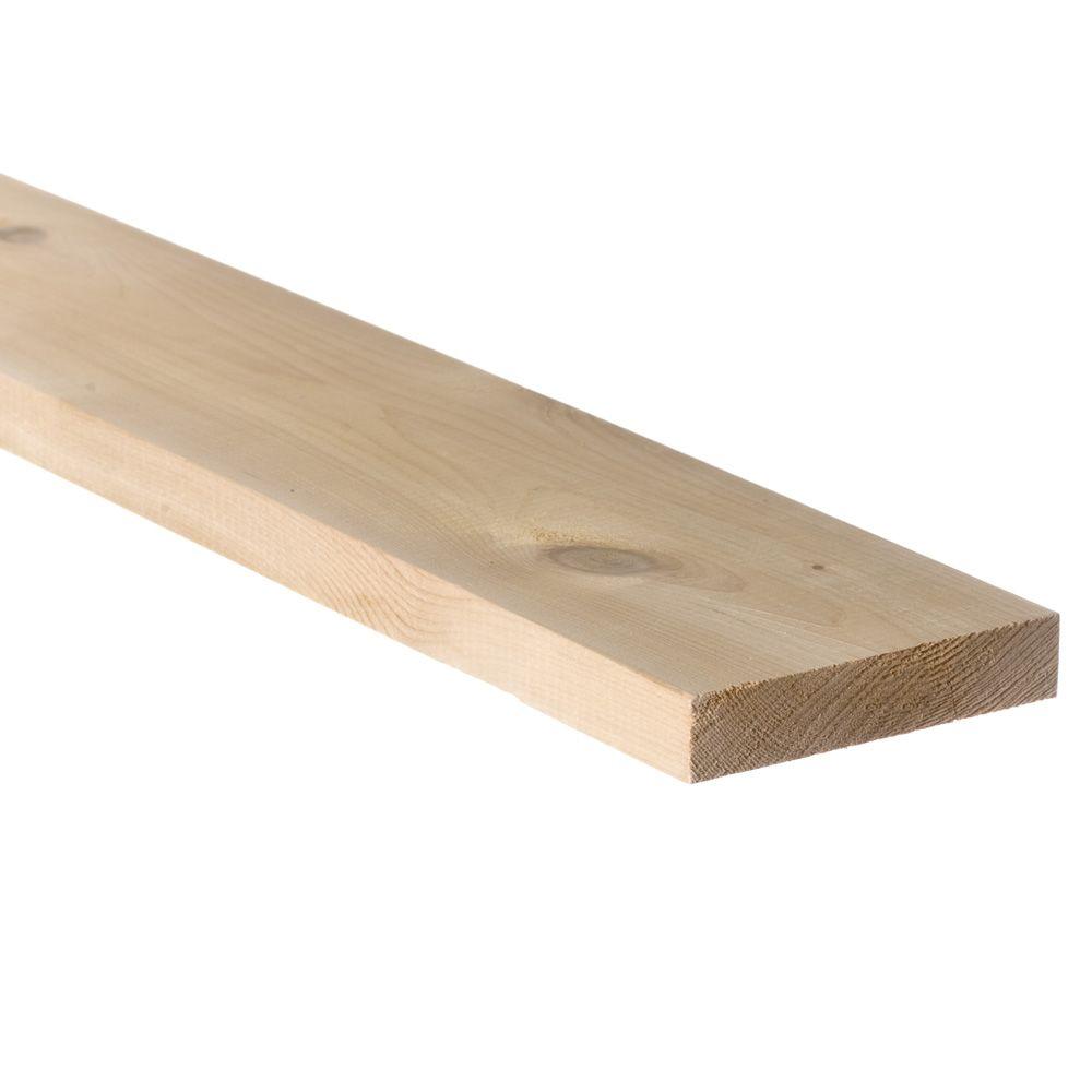 1 in. x 8 in. x 16 ft. Kiln Dried Cedar Board799387 The Home Depot