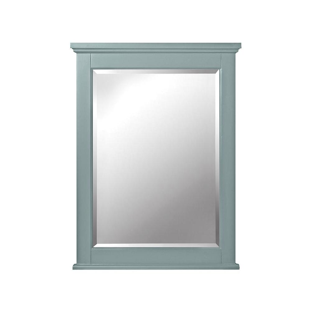 Wall Blue Special Values Vanity Mirrors Bathroom W Single Framed Wall Mirror In Sea