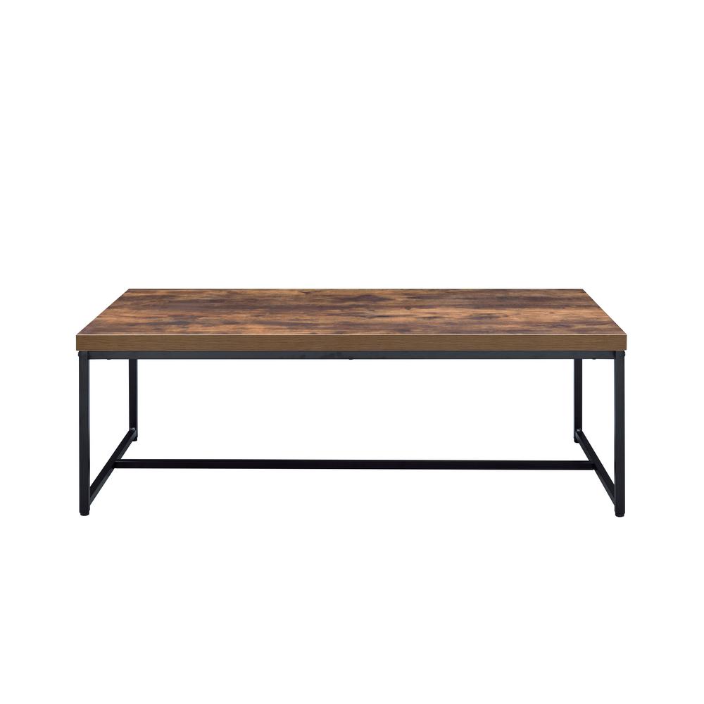 ACME Furniture Bob Weathered Oak And Black Coffee Table 80615