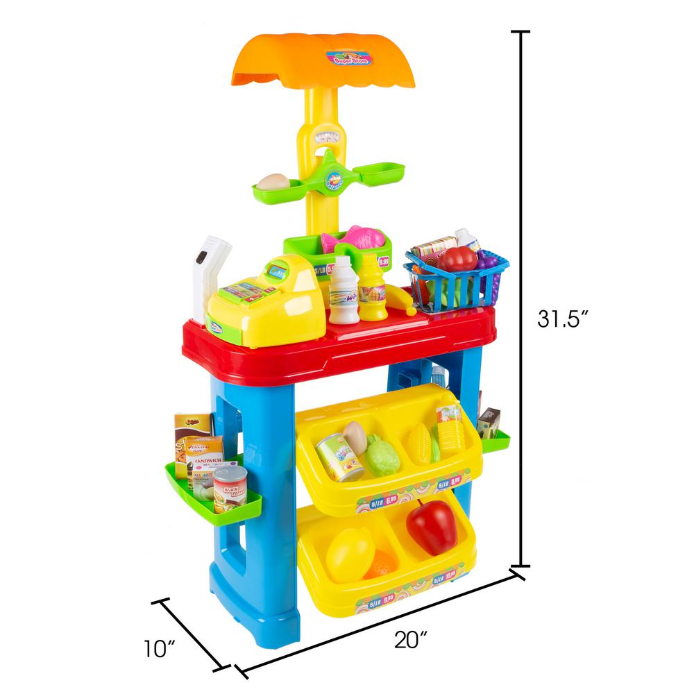 pretend play market stand