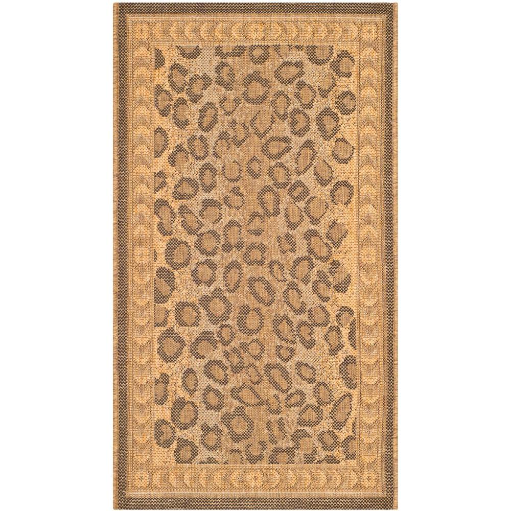 Safavieh Courtyard Natural/Gold 6 ft. 7 in. x 6 ft. 7 in. Indoor