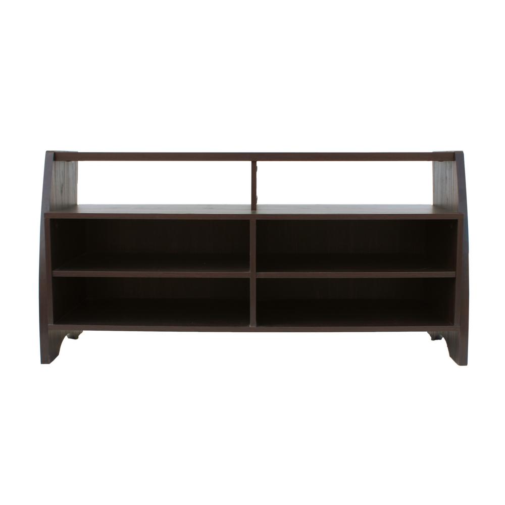Noble House Thaddeus Farmhouse Rustic Dark Walnut Brown Faux Wood Tv Noble House Thaddeus Farmhouse Rustic Dark Walnut Brown Faux Wood Tv Console