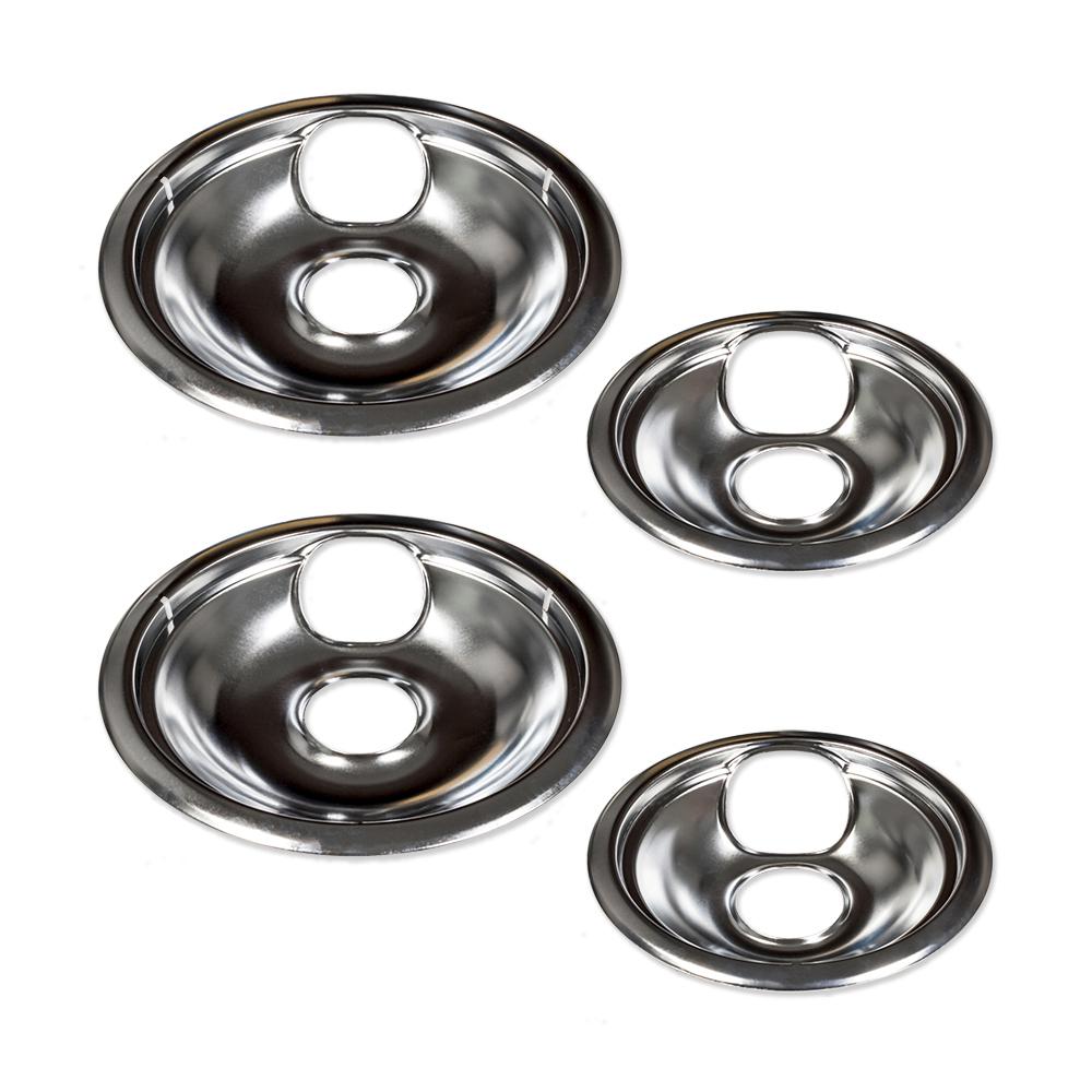 Everbilt Universal Chrome Drip Bowl for Electric Ranges (4Pack)98230