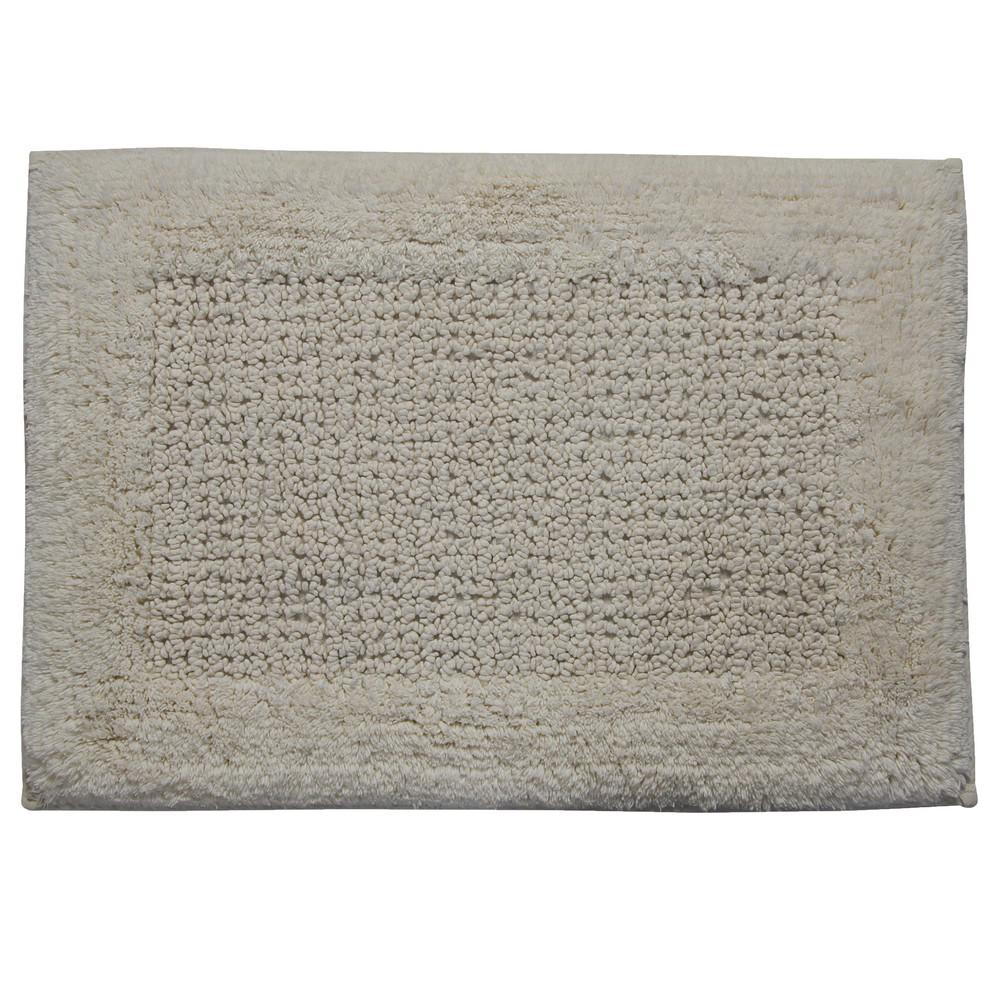 CASTLE HILL LONDON Naples Ivory 24 in. x 40 in. Bath Rug-24X40-NAP-IVR ...