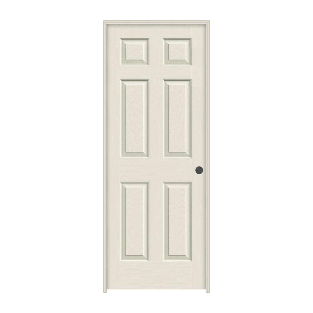 Jeld Wen 24 In X 80 In Colonist Primed Left Hand Textured Molded Composite Mdf Single Prehung Interior Door