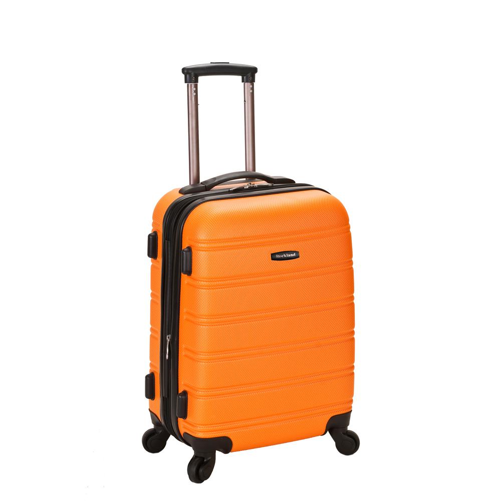 orange carry on luggage