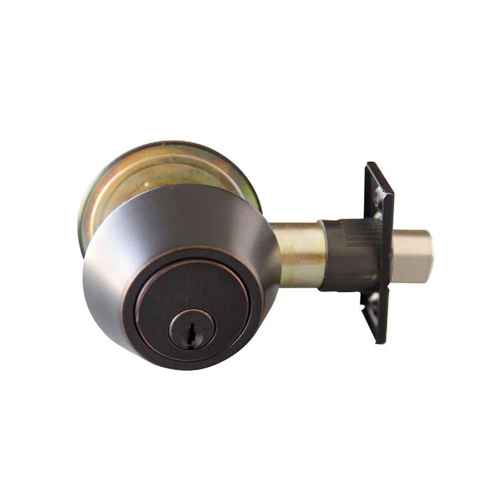Design House Double Cylinder Oil Rubbed Bronze Deadbolt727479 The