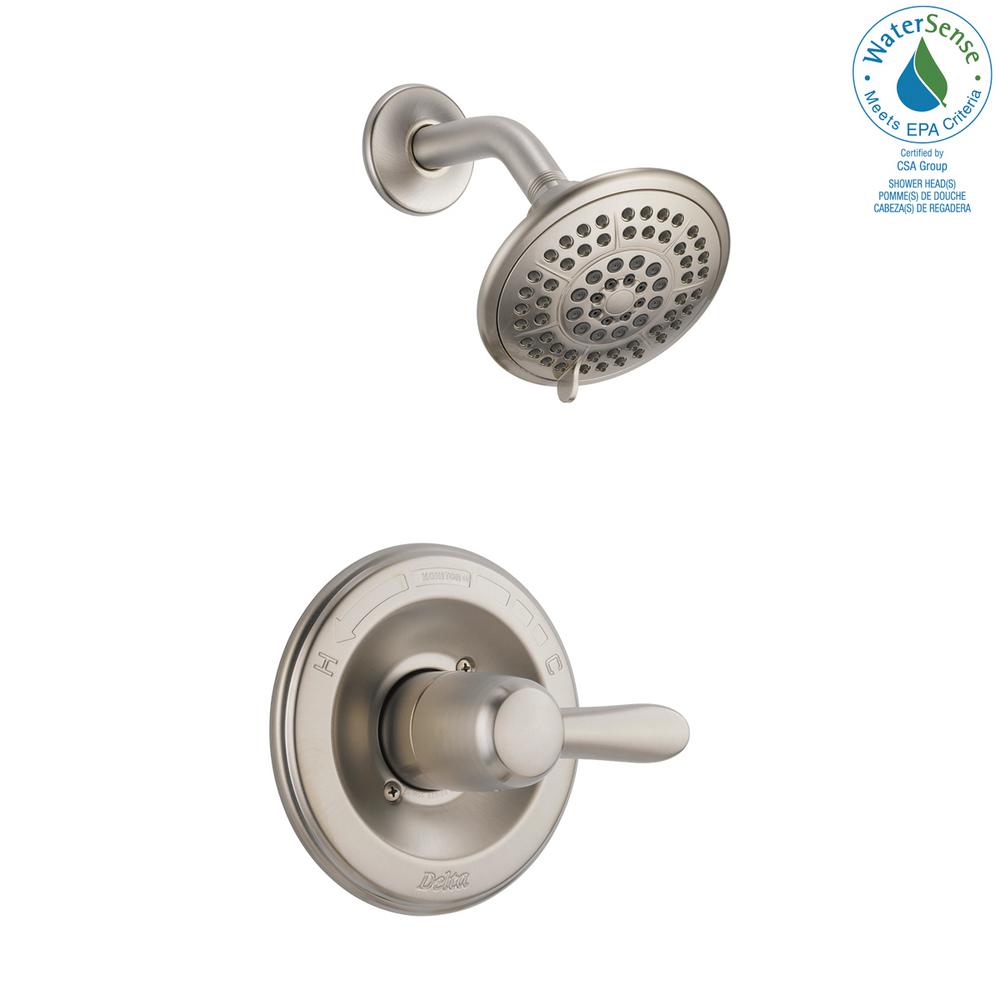 Delta Windemere 1Handle Tub and Shower Faucet Trim Kit in Stainless