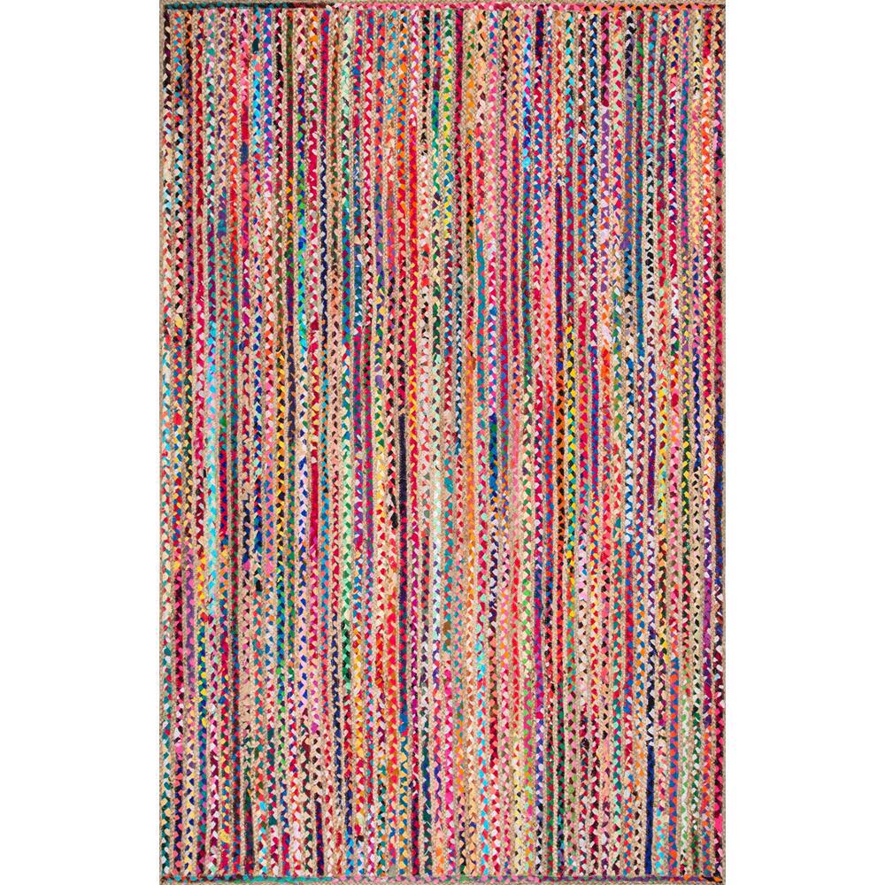Nuloom Aleen Braided Cotton Jute Multi 3 Ft X 5 Area Rug Nuloom Aleen Braided Cotton Jute Multi 3 Ft X 5 Area Rug
