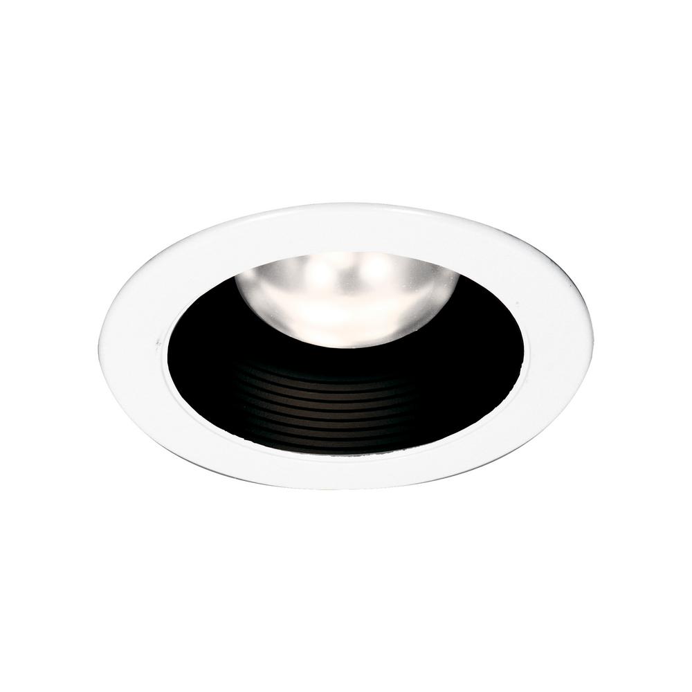 Thomas Lighting 4 In White With Black Baffle Recessed Trim Thomas Lighting 4 In White With Black Baffle Recessed Trim