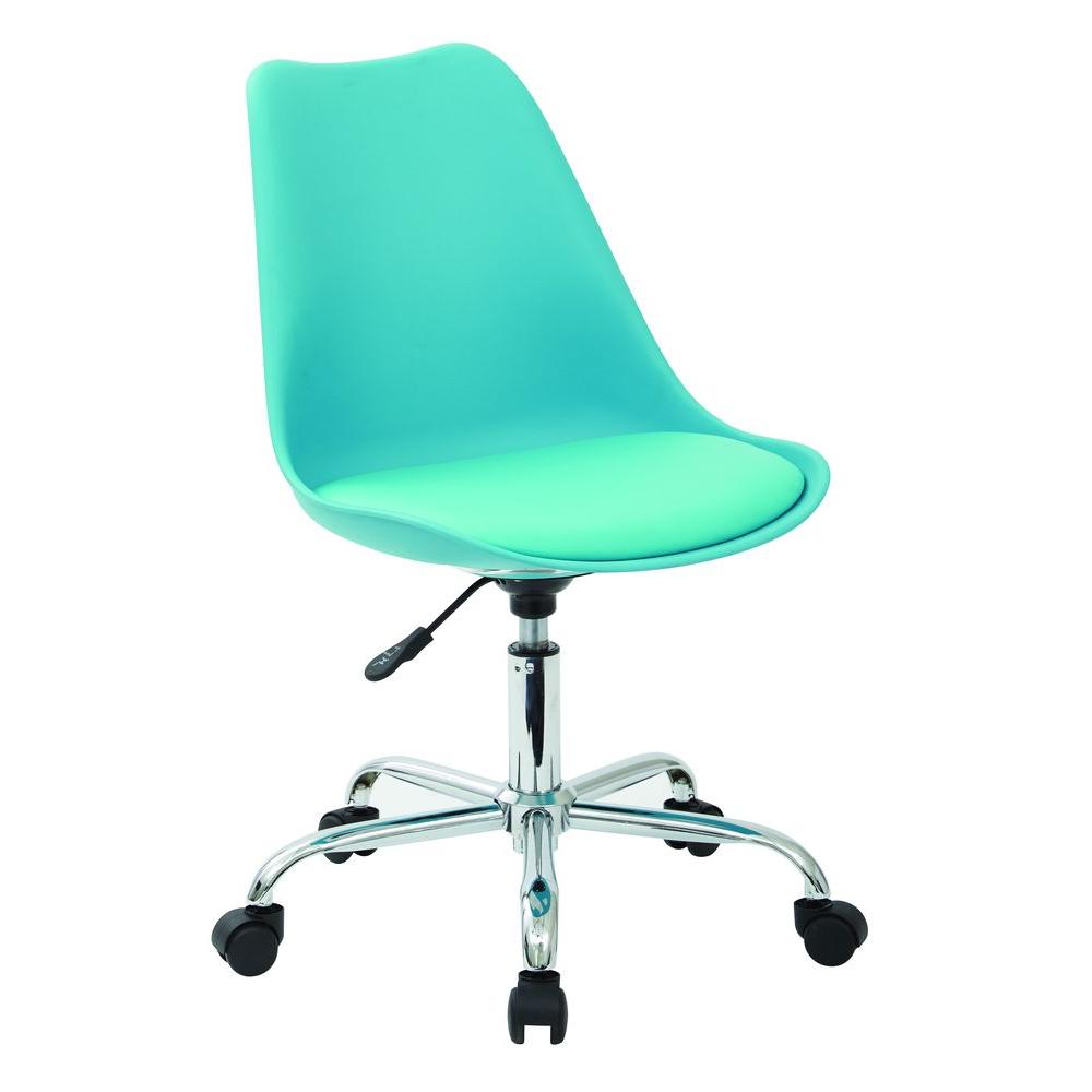 Osp Home Furnishings Emerson Teal Office Chair Ems26 7 The Home