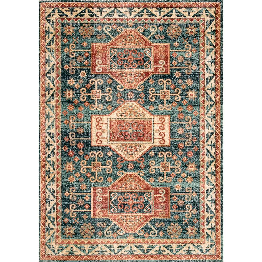 Nuloom Transitional Tribal Steph Blue 8 Ft X 10 Area Rug