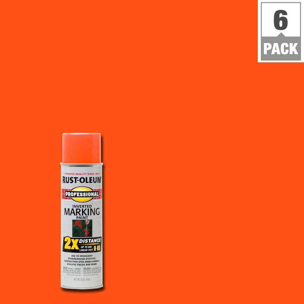 UPC 320066043613 product image for Spray Paint: Rust-Oleum Professional Paint 15 oz. 2X Fluorescent Orange Marking  | upcitemdb.com