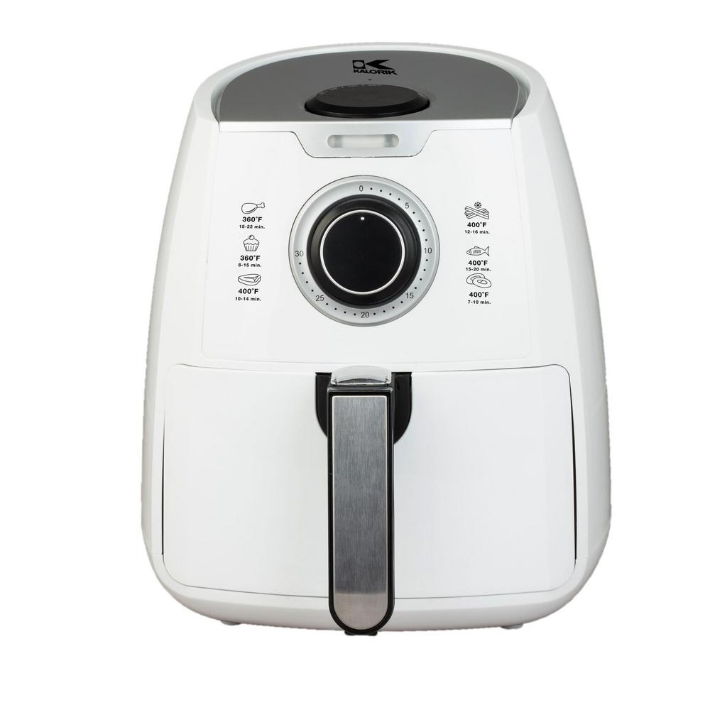 KALORIK 3.2 Qt. Manual Air Fryer in White-FT 42139 WDL - The Home Depot