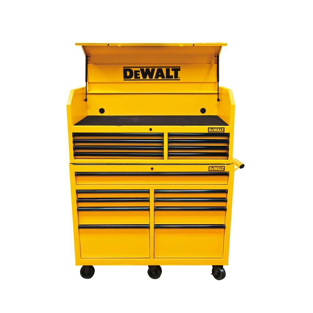 DEWALT 40 in. 11-Drawer Rolling Bottom Tool Cabinet and Top Tool ...