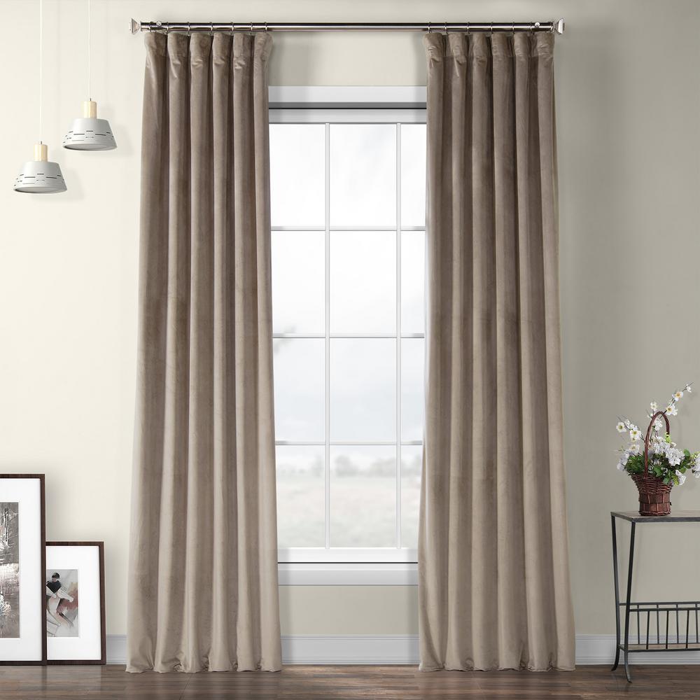 Exclusive Fabrics Furnishings Gallery Taupe Brown Plush Velvet