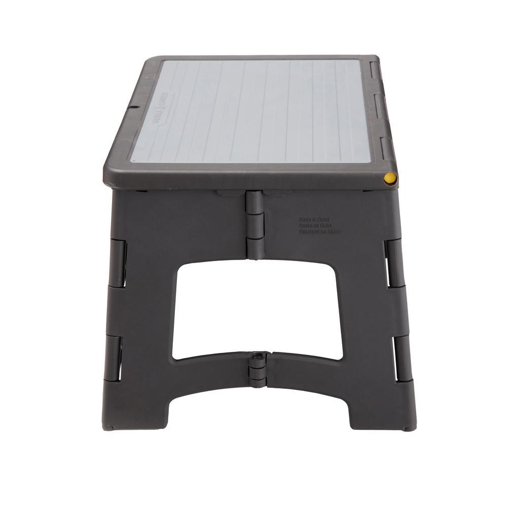 Gorilla Ladders 1 Step Plastic Folding Step Stool Ladder 300 Lbs Capacity 2 Pack Glp 1s Com The Home Depot