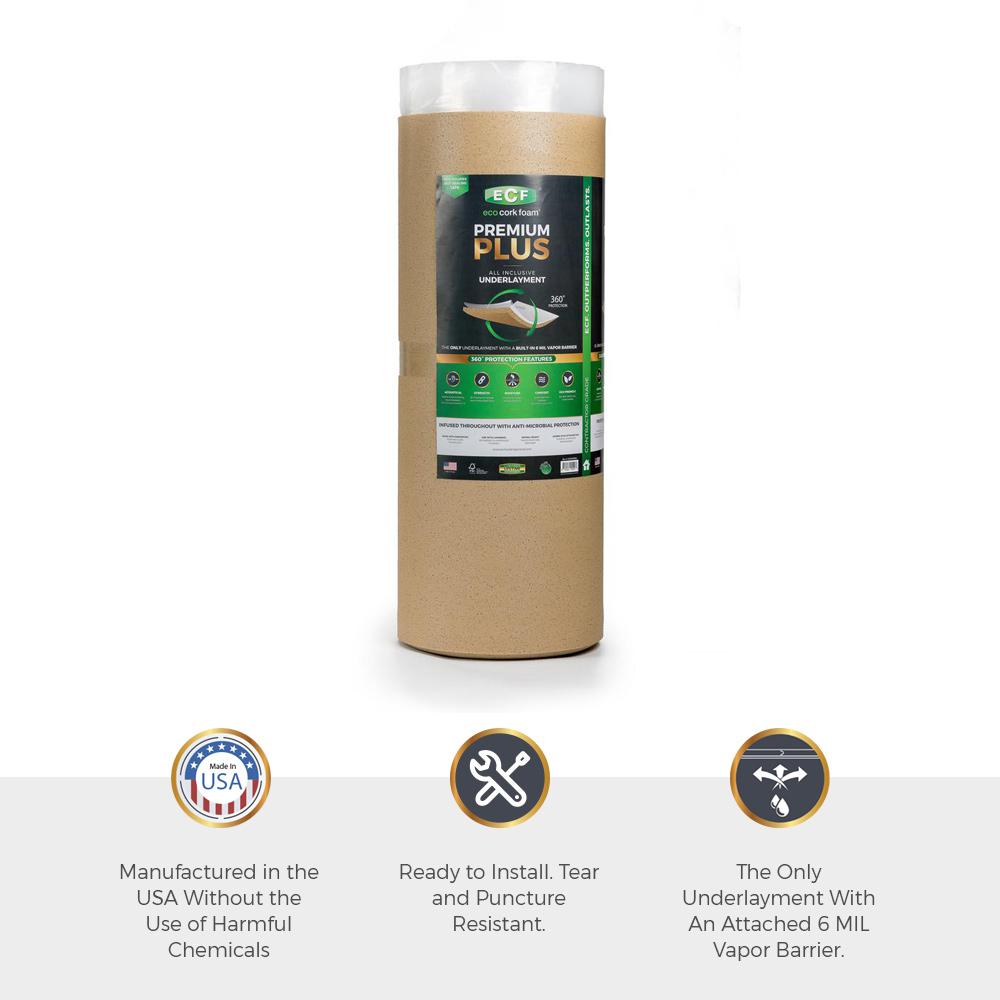 Technoflex TechnoFloor Acoustic 300 sq. ft. 54 in. x 66.67 ft. x 0.13