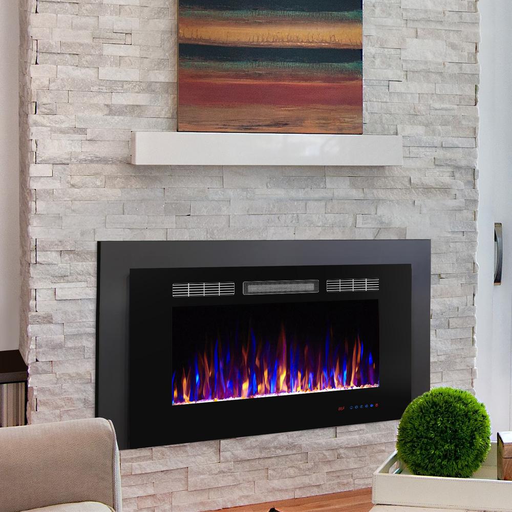 Electric Fireplace Insert 36 X 24
 - Boyel Living 36 In 400 Sq Ft Electric Fireplace Insert Vl Ef36 The Home Depot