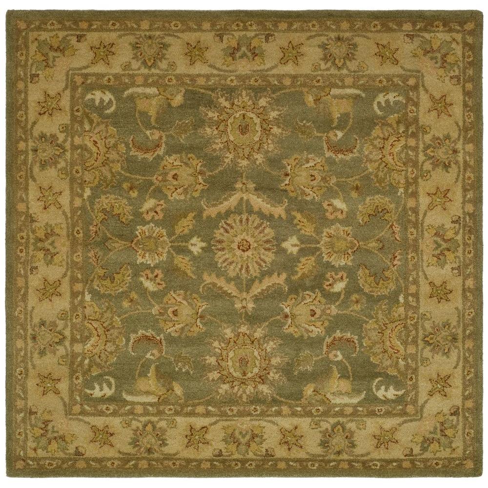 Safavieh Antiquity Green/Gold 6 ft. x 6 ft. Square Area Rug-AT313A-6SQ