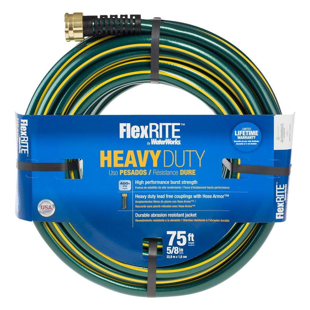 WaterWorks FlexRITE 5/8 in. Dia x 75 ft. Water HoseWWFXT58075 The