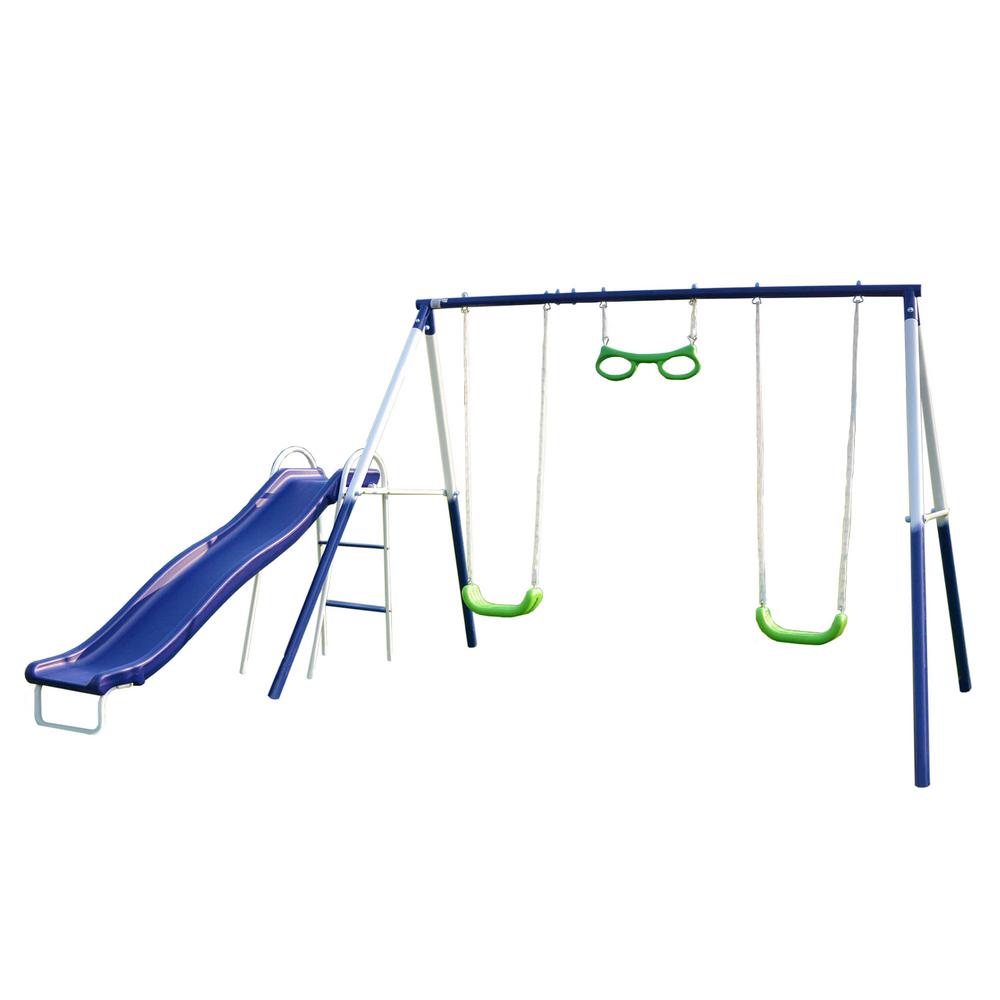 sportspower big ridge metal swing set