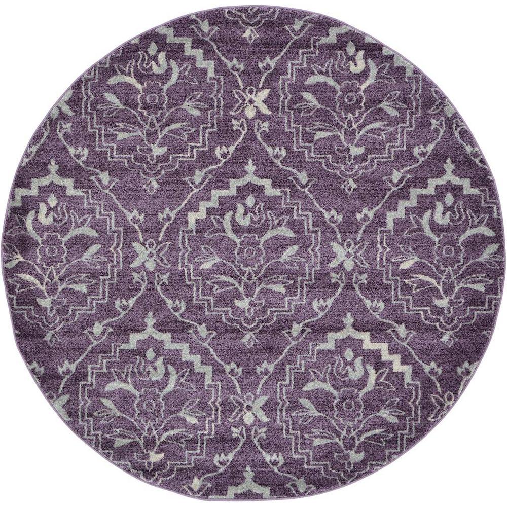 Round Purple Area Rugs Rugs The Home Depot
