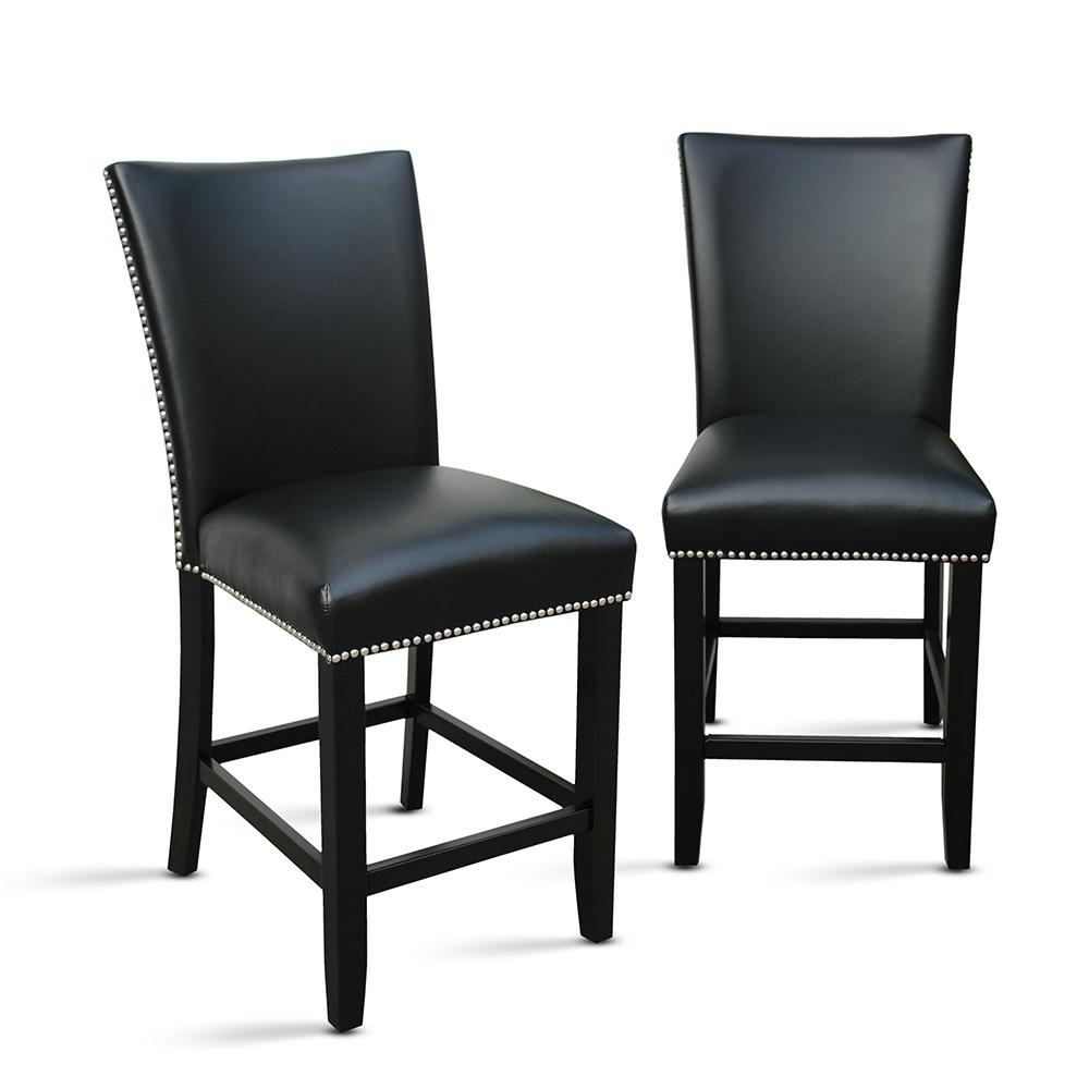 Camila Black Counter Chair Set Of 2