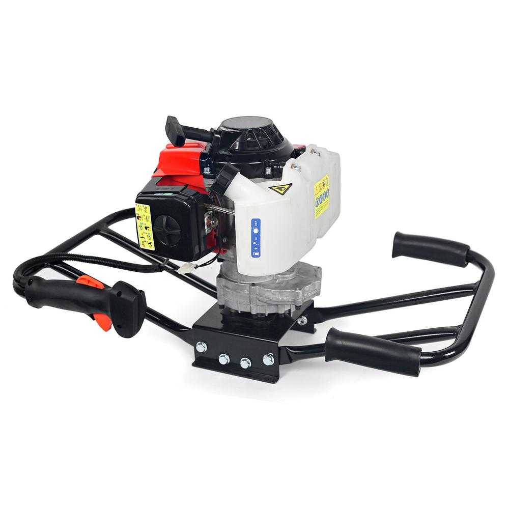Xtremepowerus 63 Cc V Type 2 Man Dual Gasoline Powerhead Auger 81008 The Home Depot