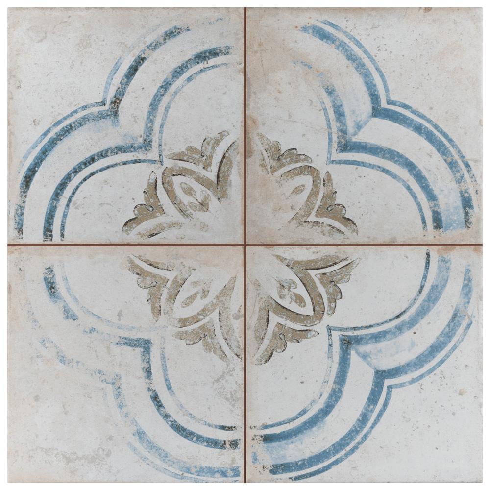 Merola Tile Kings Root Blossom 173/4 in. x 173/4 in. Ceramic Floor