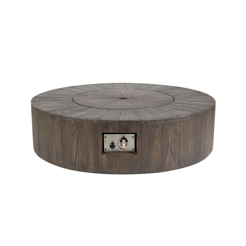 Lexora Gambara 42 In X 12 Round Fiberglass Propane Gas Outdoor Fire Pit Table With Burner Kit Wood Like Lg107042rl00000 The Home Depot - Outdoor Fire Table Home Depot Lexora Gambara 42 In X 12 Round Fiberglass Propane Gas Outdoor Fire Pit Table With Burner Kit Wood Like Lg107042rl00000 The Home Depot - Outdoor Fire Table Home Depot