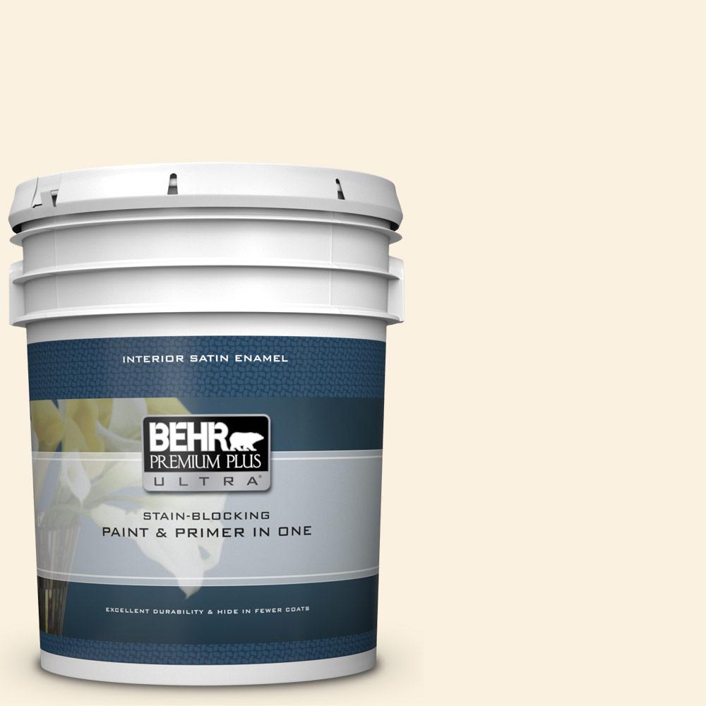 BEHR Premium Plus Ultra 5 gal. M2901 Thickened Cream Satin Enamel