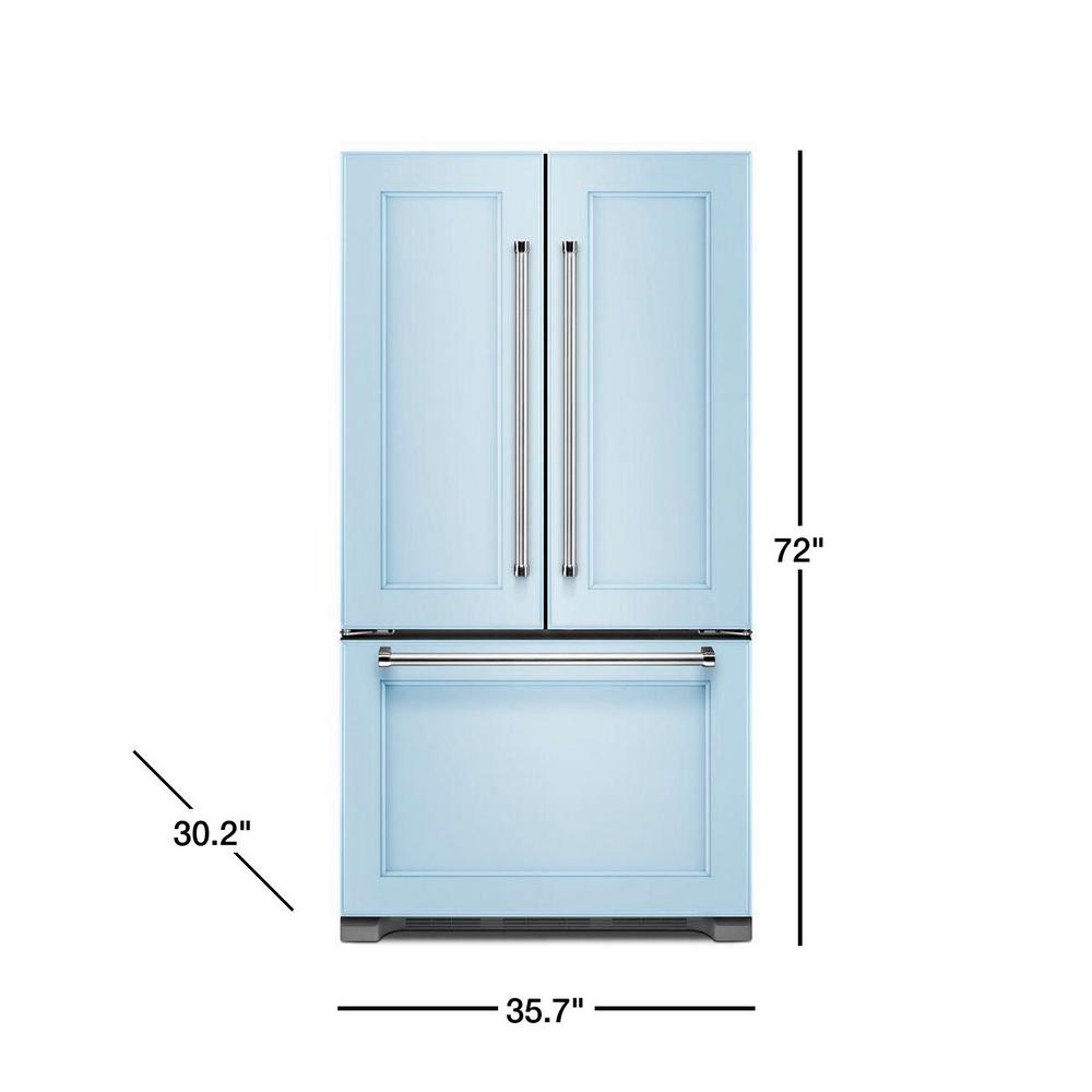 Kitchenaid 21 9 Cu Ft French Door Refrigerator In Panel Ready