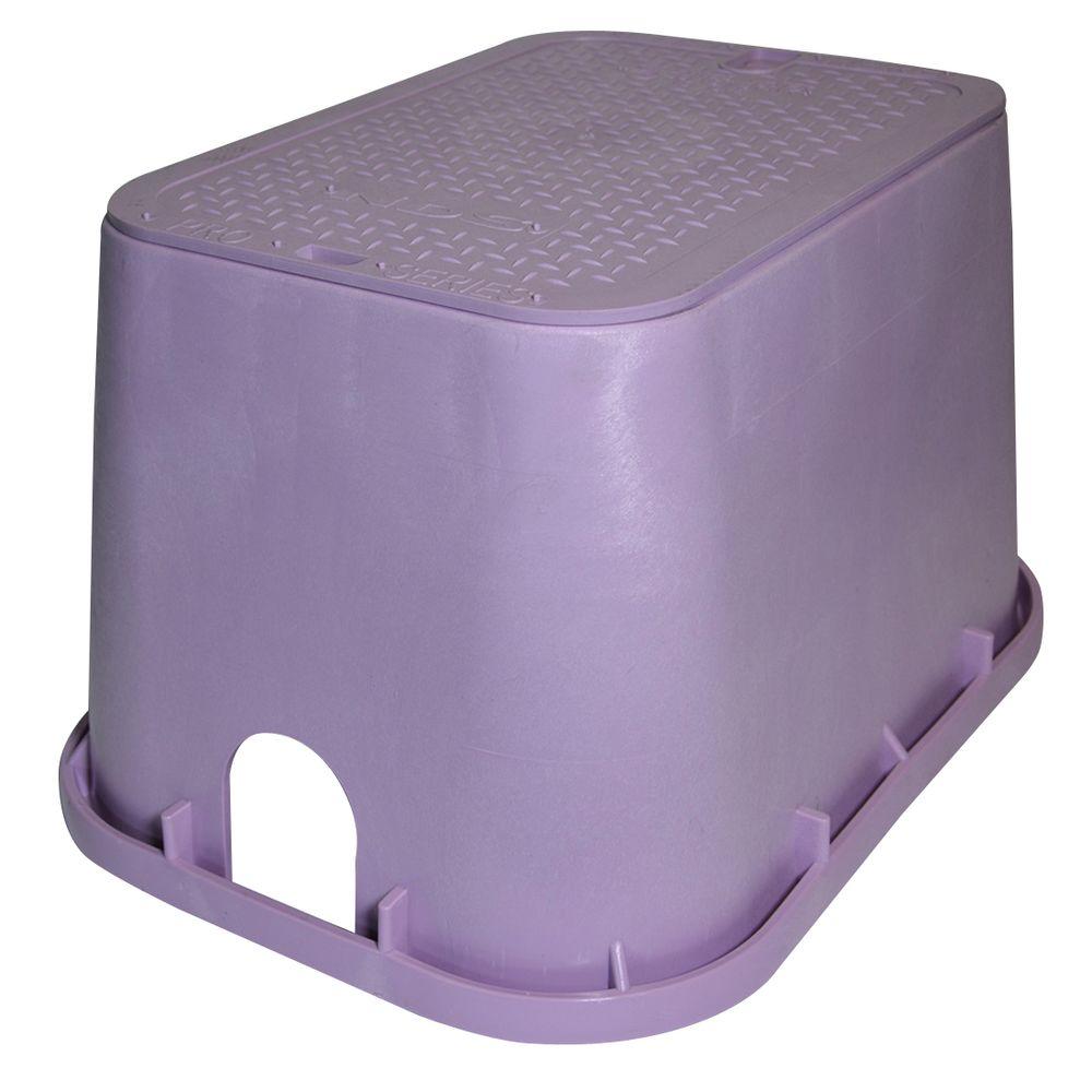 NDS Pro Series 14 in. x 19 in. Valve Box and Cover Reclaimed Water
