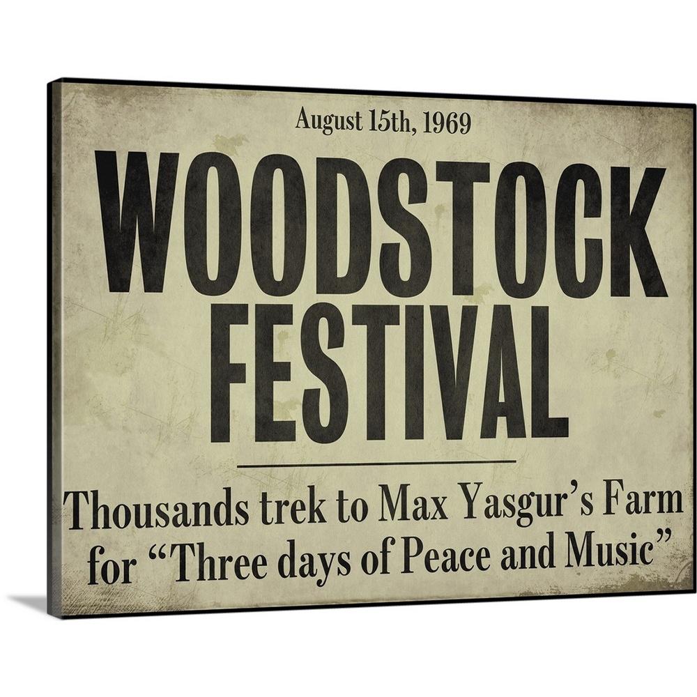 GreatBigCanvas "Woodstock" by Color Bakery Canvas Wall Art 1406622_24